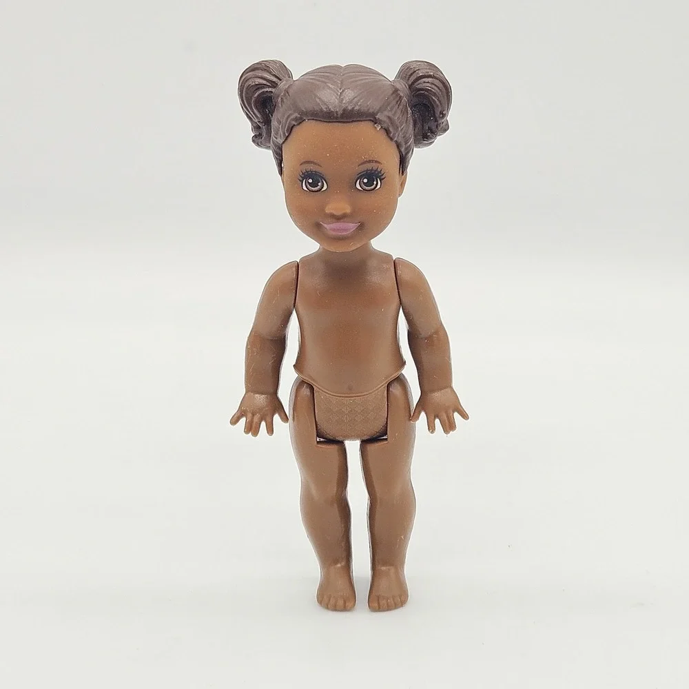 Barbie Chelsea AA Doll Brown Pigtails Molded Hair 2021 Mattel 6